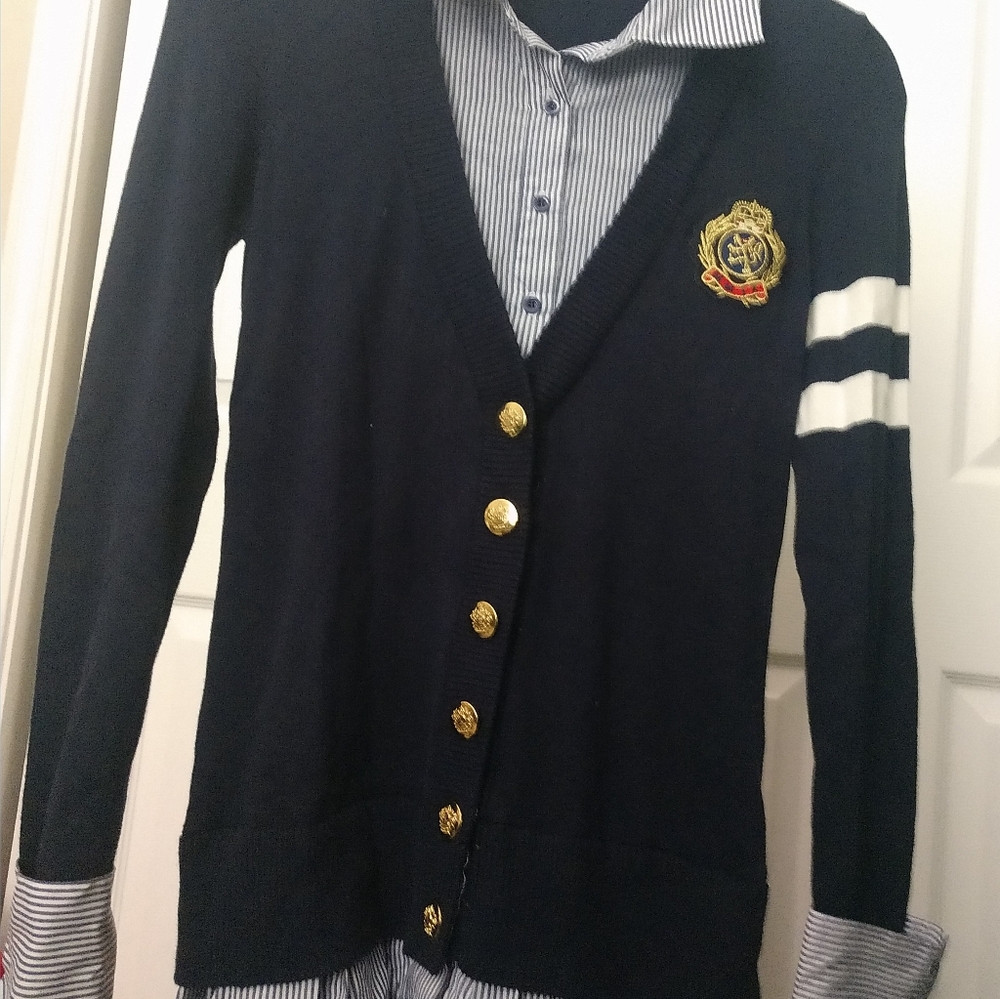 Girls layered sweater